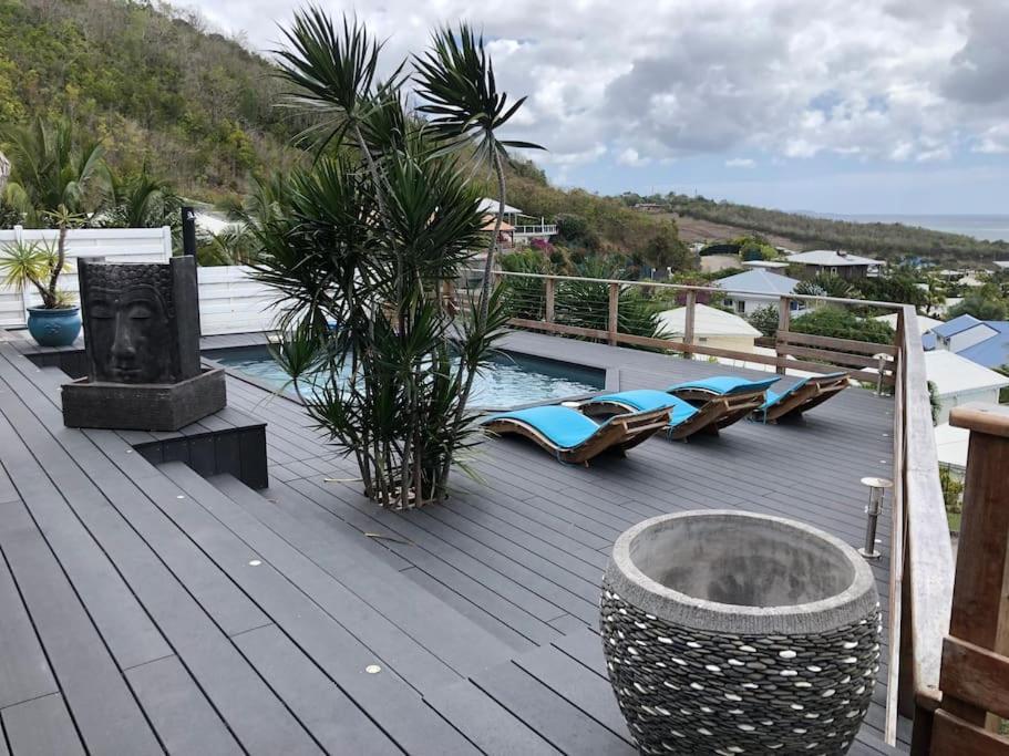 La Villa Coconut Vue A 180° Mer Rocher Du Diamant Le Diamant Exterior photo